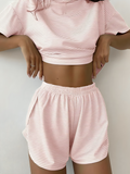 2 Piece Shorts Split Loungewear